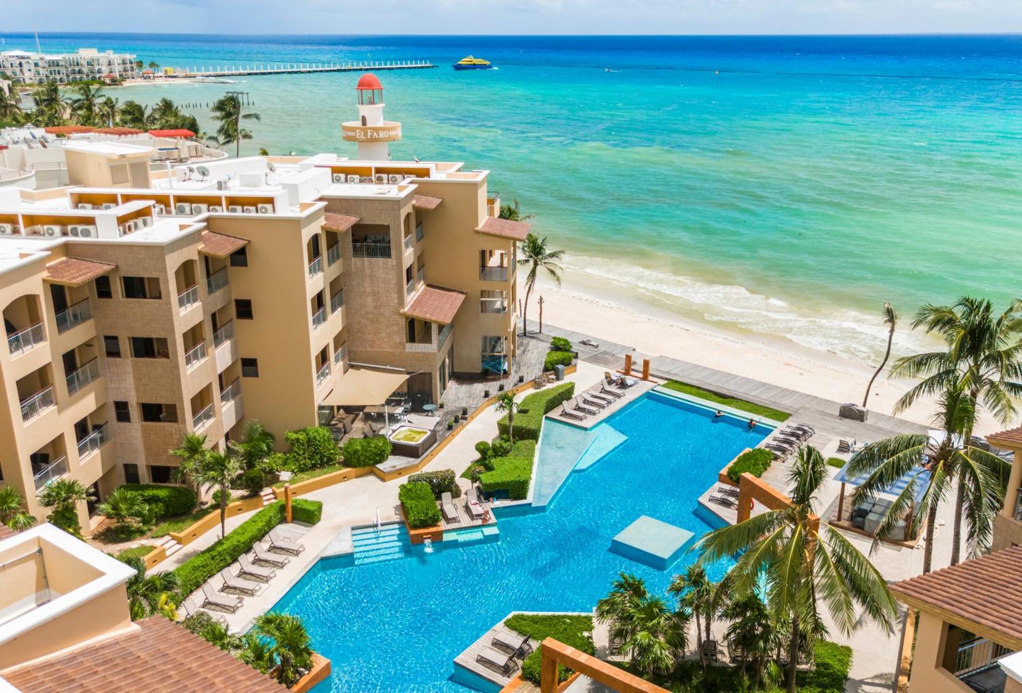 Beachfront 1 Bedroom Condo - El Faro, Surf 407 Playa del Carmen Eksteriør billede